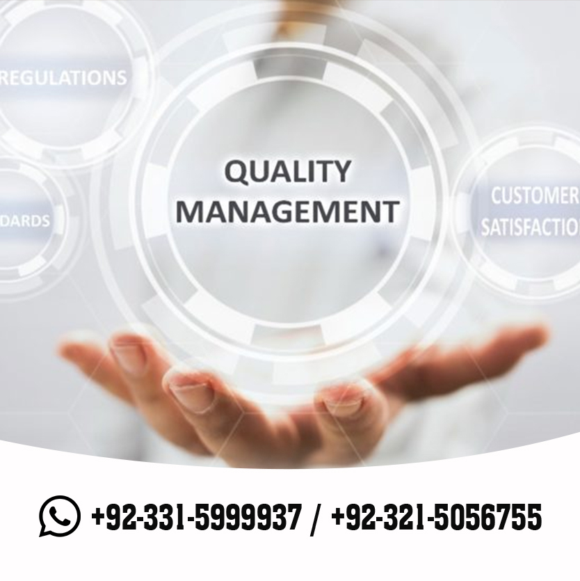 QUALITY MANAGEMENT SYSTEM (QMS) Course in Islamabad pakistan